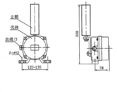 XLPP-J-I、XLPP-J-II兩級跑偏開關(guān)KBW-220P防爆兩級跑偏開關(guān)